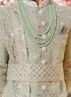 Royal Look Designer Pista Green Sherwani